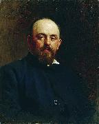 Portrait of railroad tycoon and patron of the arts Savva Ivanovich Mamontov.